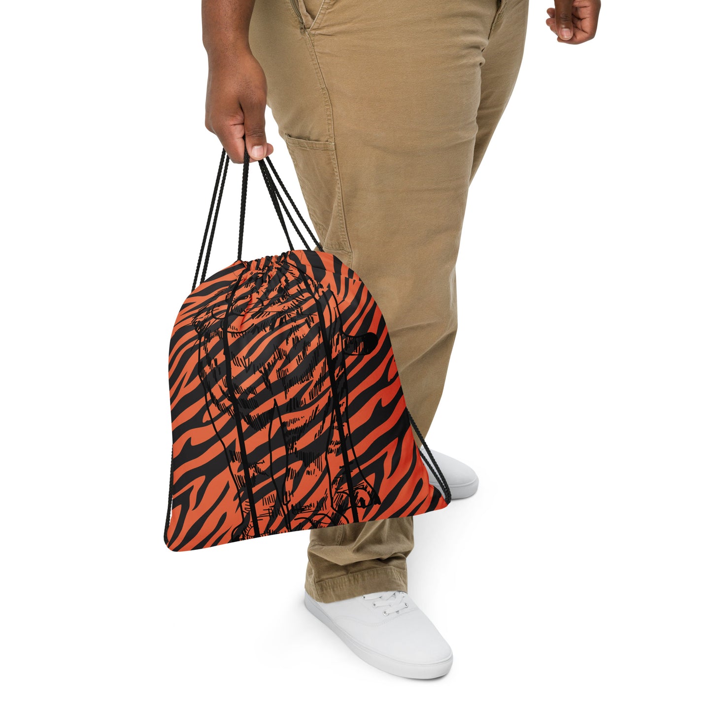 Tiger Drawstring bag