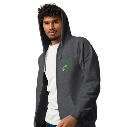 Lizard zip hoodie